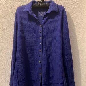 Neon Buddha medium button up long sleeve top